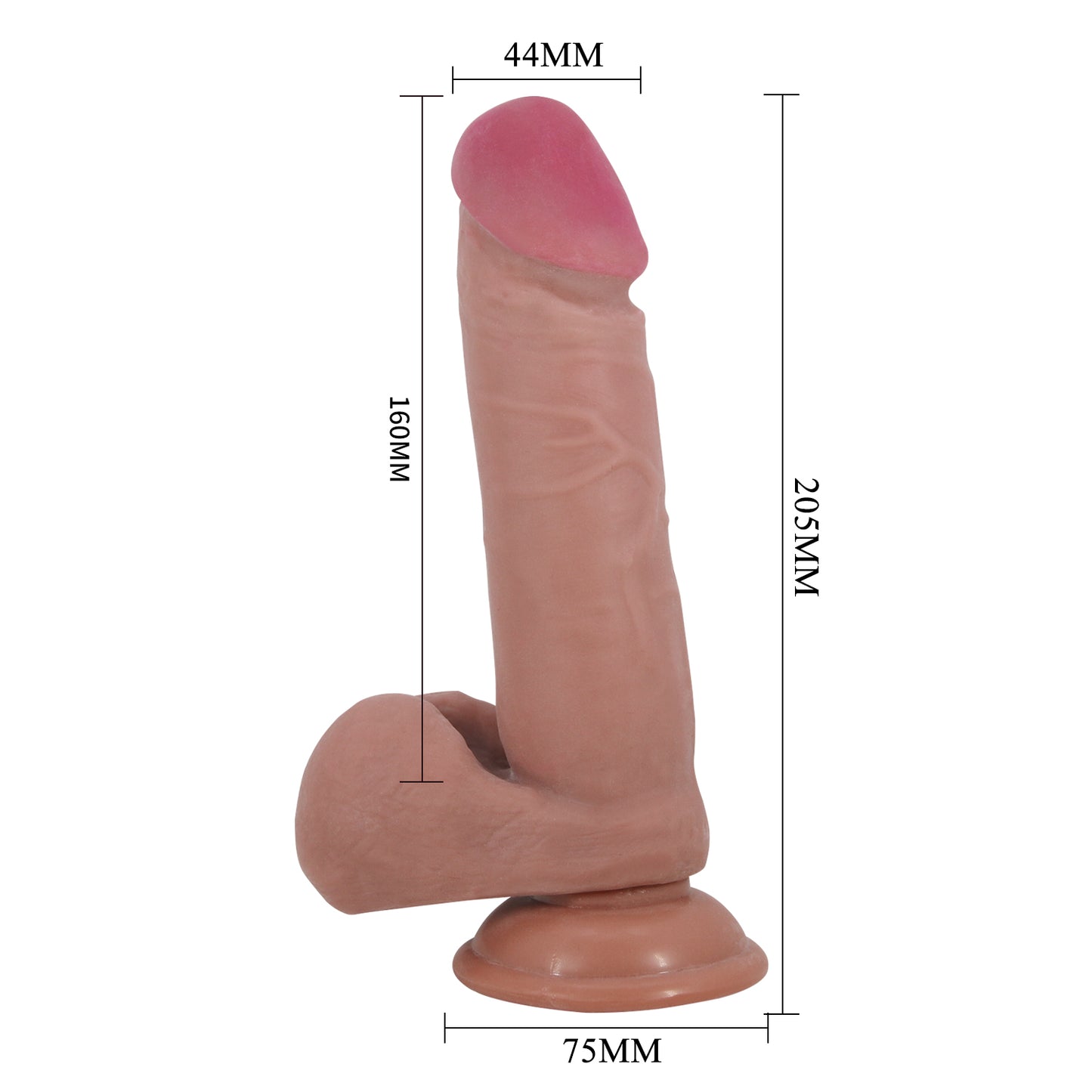 DILDO REALISTA DOBLE DENSIDAD CREEL