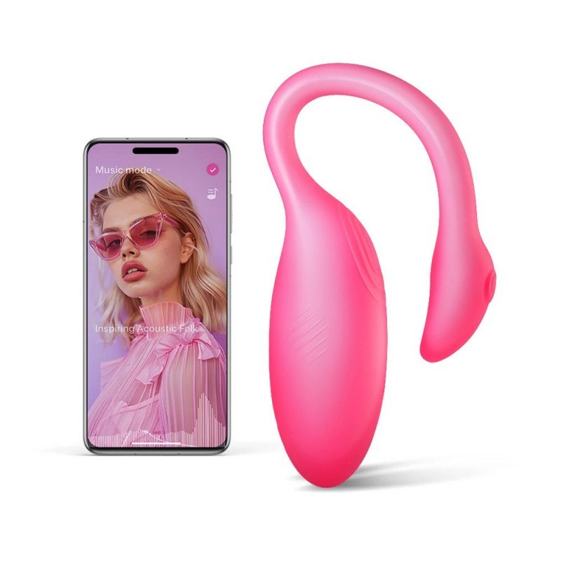 VIBRADOR DUAL CON APP FLAMINGO FUSCIA