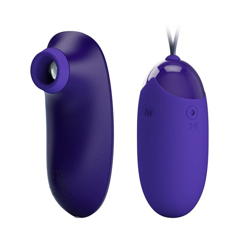 KIT SUCCIONADOR Y HUEVO VIBRADOR CON CONTROL