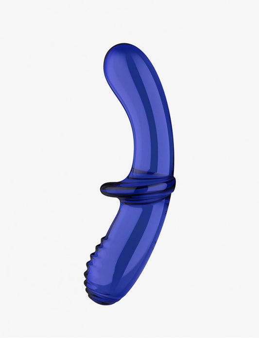 DILDO DOBLE DE CRISTAL SATISFYER BLUE